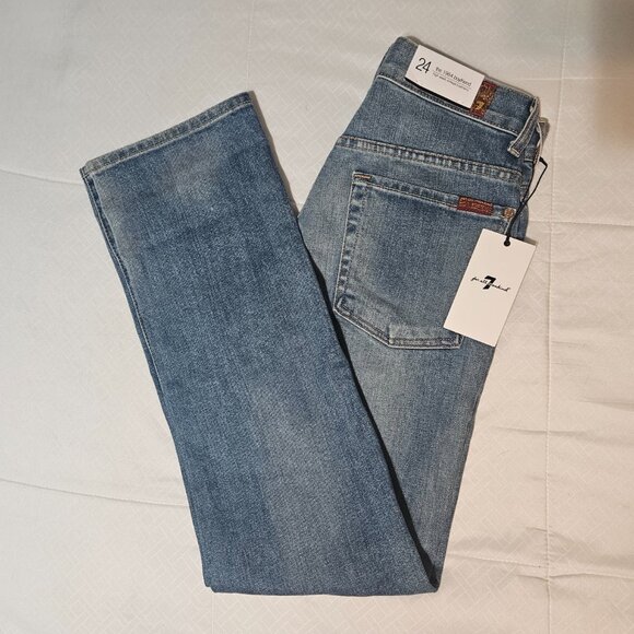 7 For all Mankind Vintage High Waist Josefina Boyfriend Jeans - Picture 11 of 12
